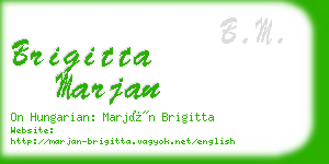 brigitta marjan business card